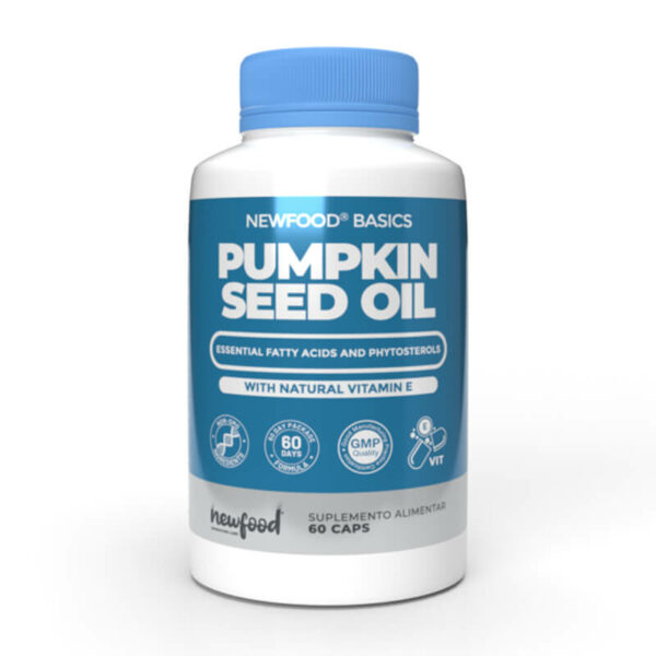 newfood suplemento alimentar acidos gordos essenciais saude do homem prostata pumpkin seed oil