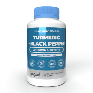 Turmeric + Black Pepper, suplemento natural, curcumina e de piperina