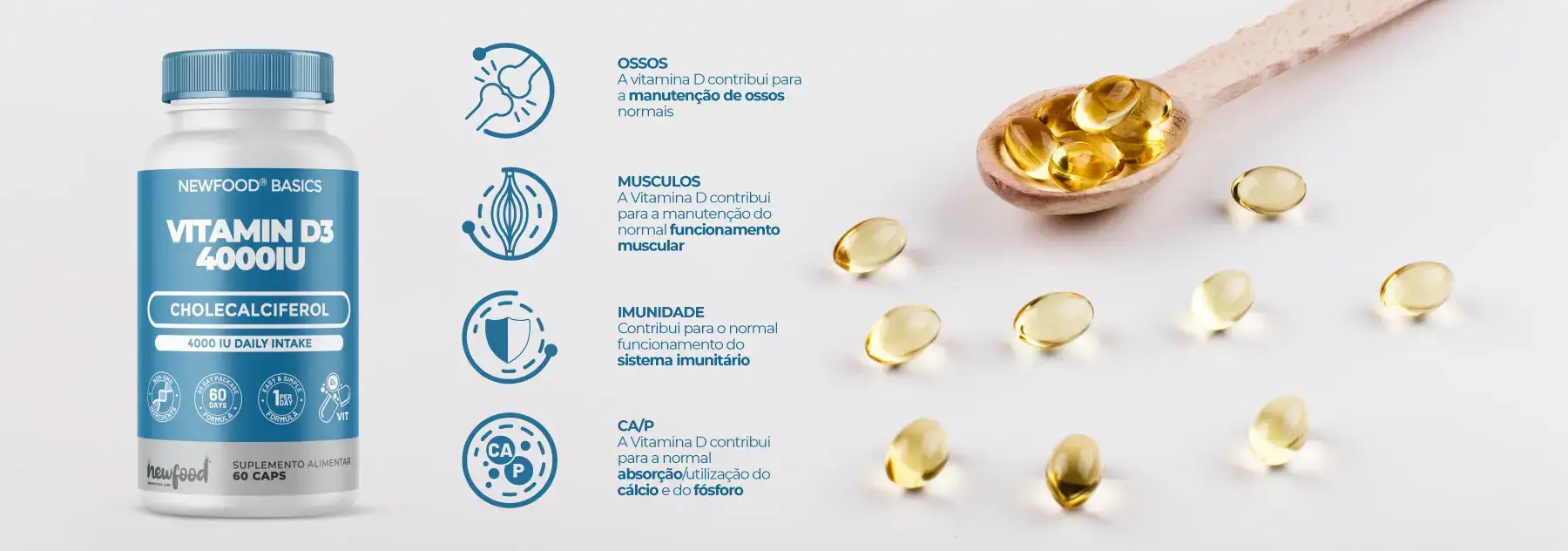 VITAMIN D3 4000IU Manutenção Óssea