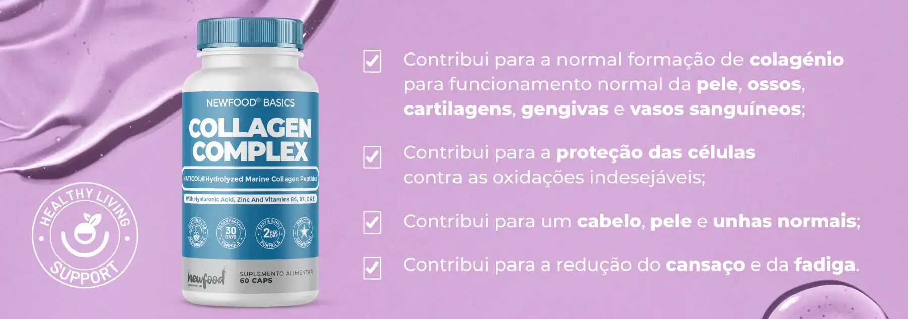 Collagen Complex O colagénio é uma glicoproteína amplamente presente no corpo humano.